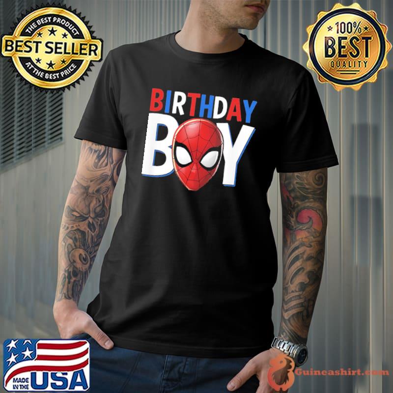 Birthday boy spider man for birthday gifts classic shirt