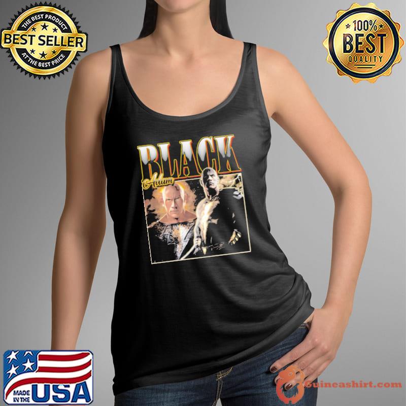 Black adam dwayne johnson portrait retro homepage 90s s Tank Top