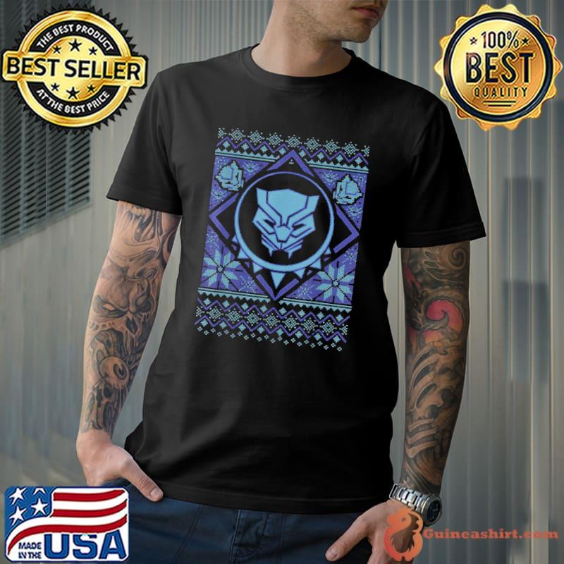 Black panther ugly christmas merry xmas classic shirt