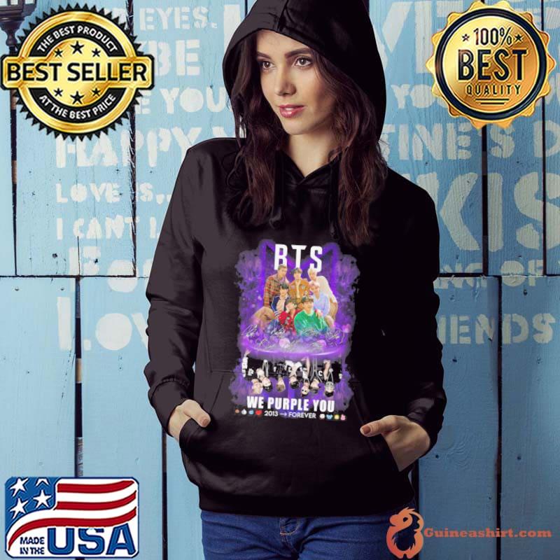 BTS we purple you 2013 forever signatures s Hoodie