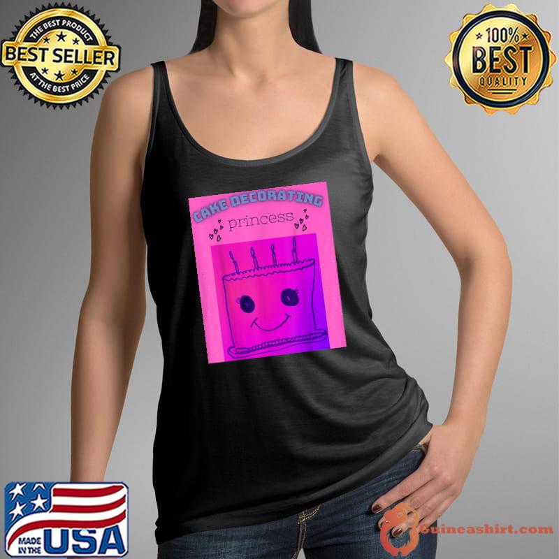 Cake Decorating Princess Design Birthday T-Shirt Tank Top