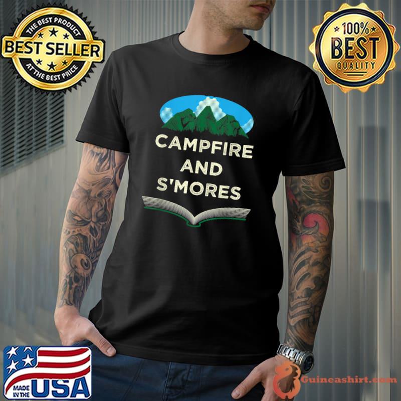 Campfire And Smores Mountain Food Camping Foodie Camper Vacation Trip T-Shirt