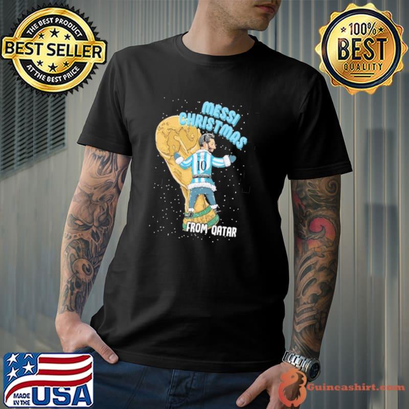ChibI messI christmas from Qatar world cup 2022 Argentina shirt