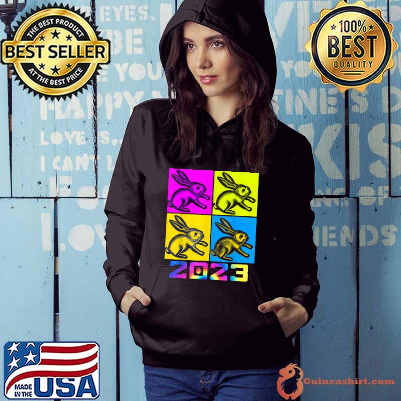Chinese New Year 2023 Year Of The Rabbit Mandarin Year 2023 Tye Die Colors T-Shirt Hoodie
