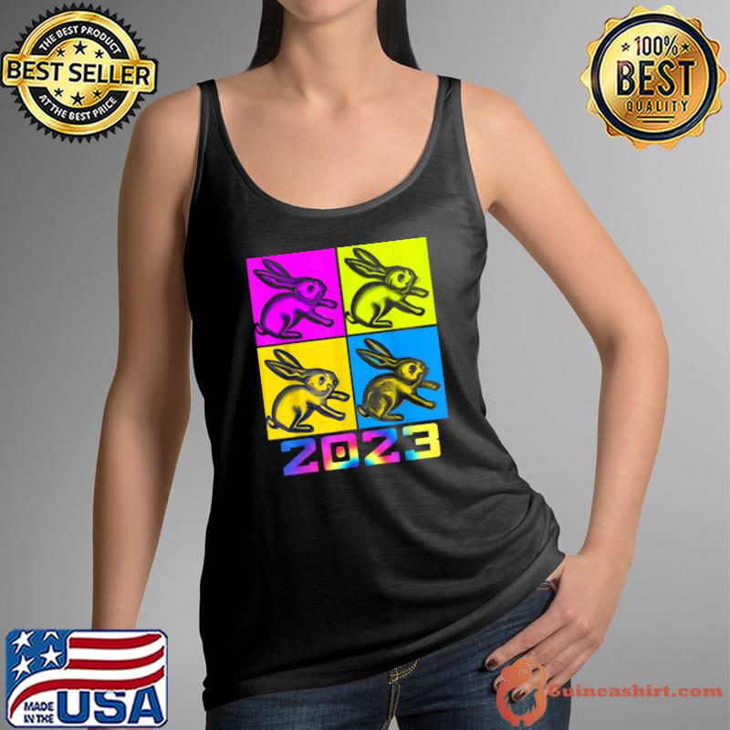 Chinese New Year 2023 Year Of The Rabbit Mandarin Year 2023 Tye Die Colors T-Shirt Tank Top