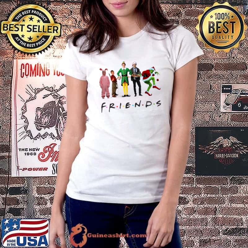 Christmas Movie Character Friends X-mas Grinchy Gift T-Shirt Ladiestee