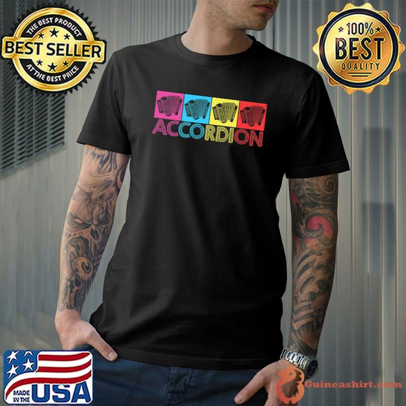 Colorful Accordion I Accordionist I Polka I Accordion T-Shirt