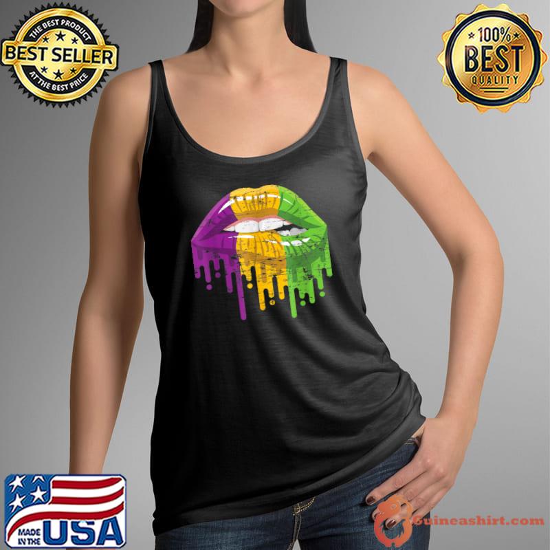 Costume Party Carnival Parade Gifts Lips Mardi Gras T-Shirt Tank Top