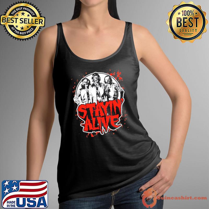 Creepy the bee gees stay alive gift s Tank Top