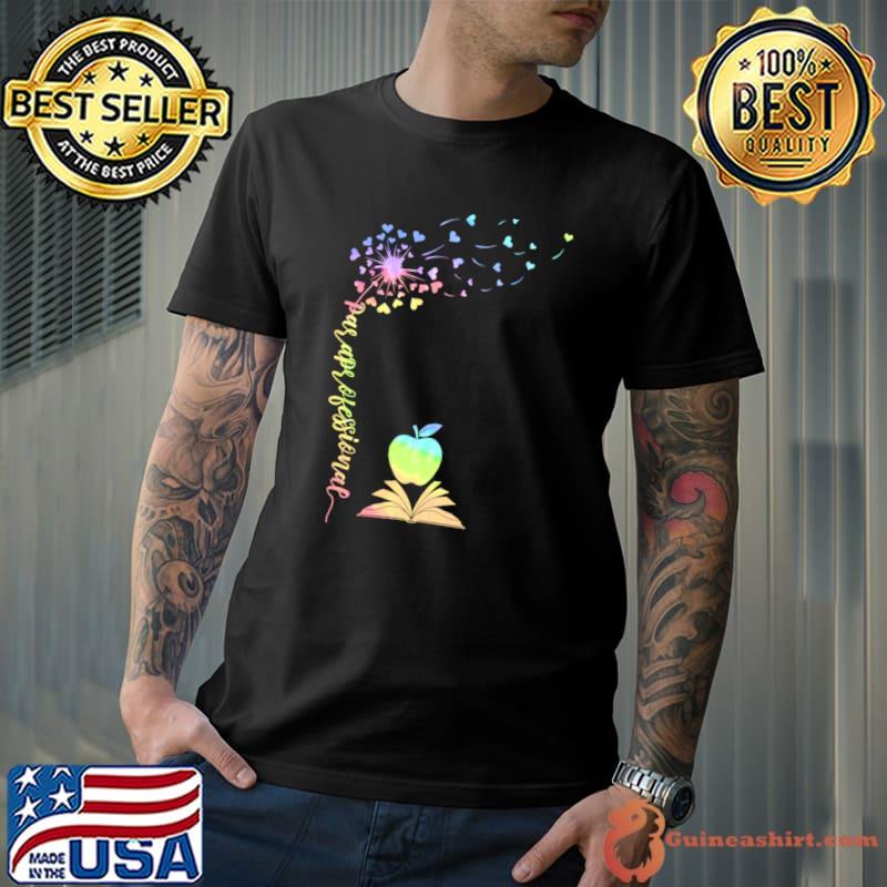 Dandelion Colors Flower Paraprofessional Teacher Gift Paraprofessional Lover Costume T-Shirt