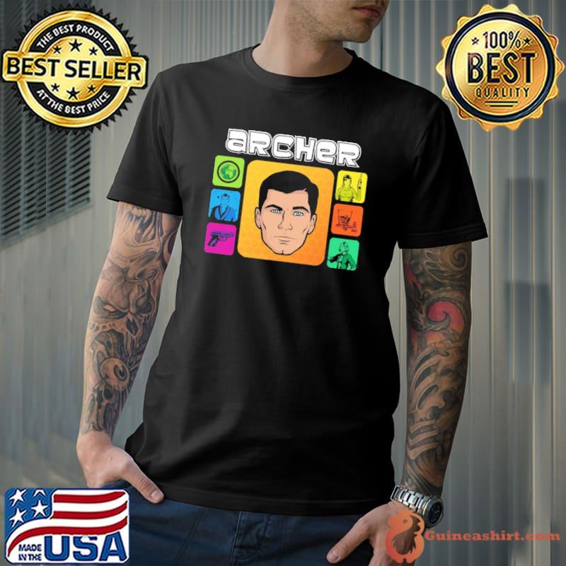 Design archer sitcom sterling archer cartoon art classic shirt