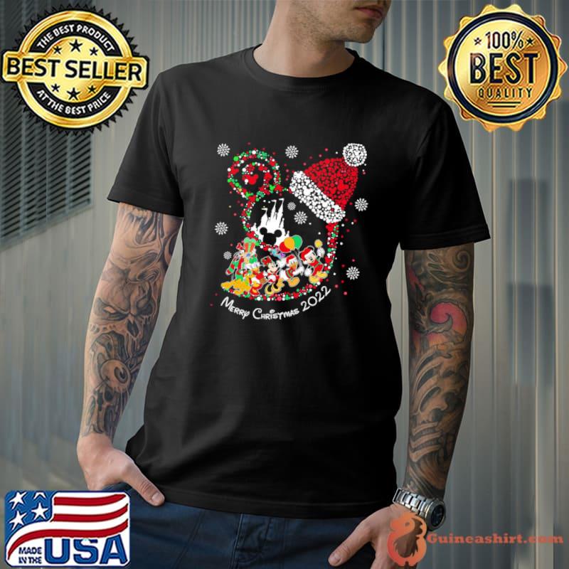 Disney design lovely santa hat christmas of mickey Donald duck shirt