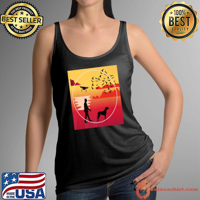 Drone Life Dogs Drones Sunsets Family Quadcopter Love T-Shirt Tank Top