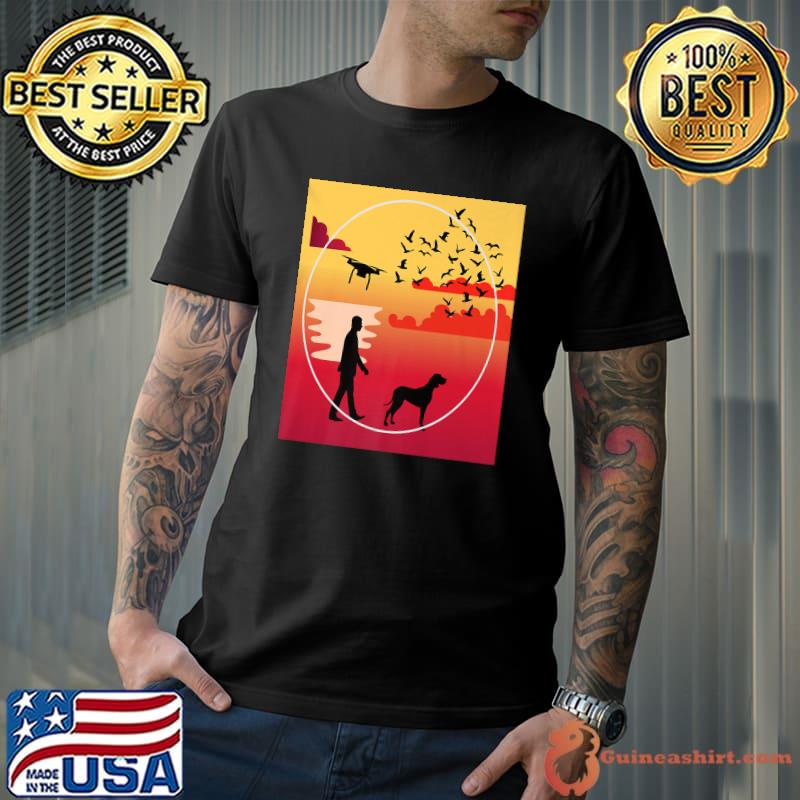 Drone Life Dogs Drones Sunsets Family Quadcopter Love T-Shirt