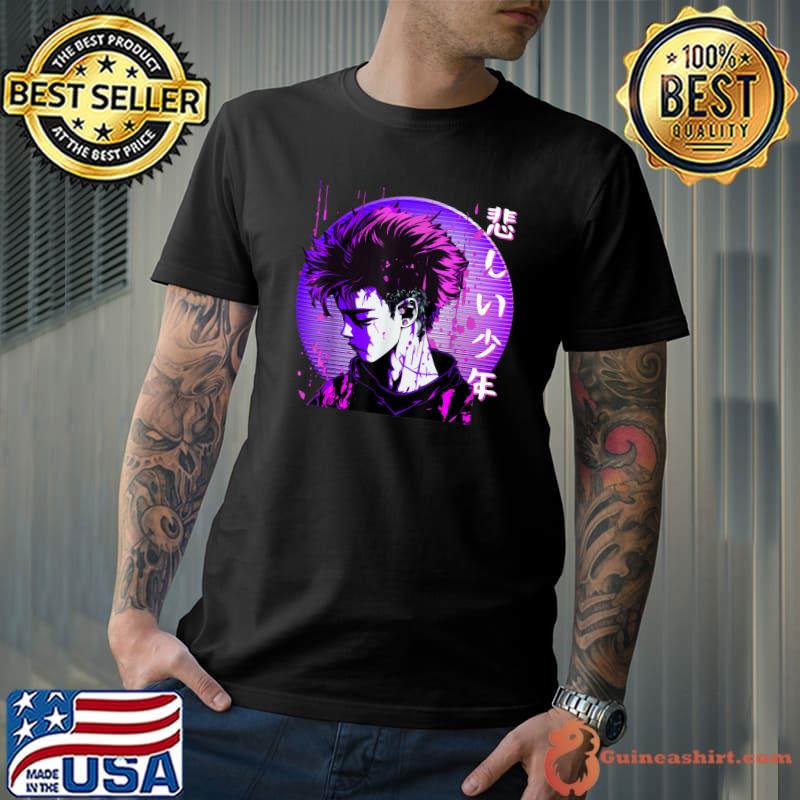 Edgy Goth Anime Retrowave Japanese Aesthetic Vintage T-Shirt