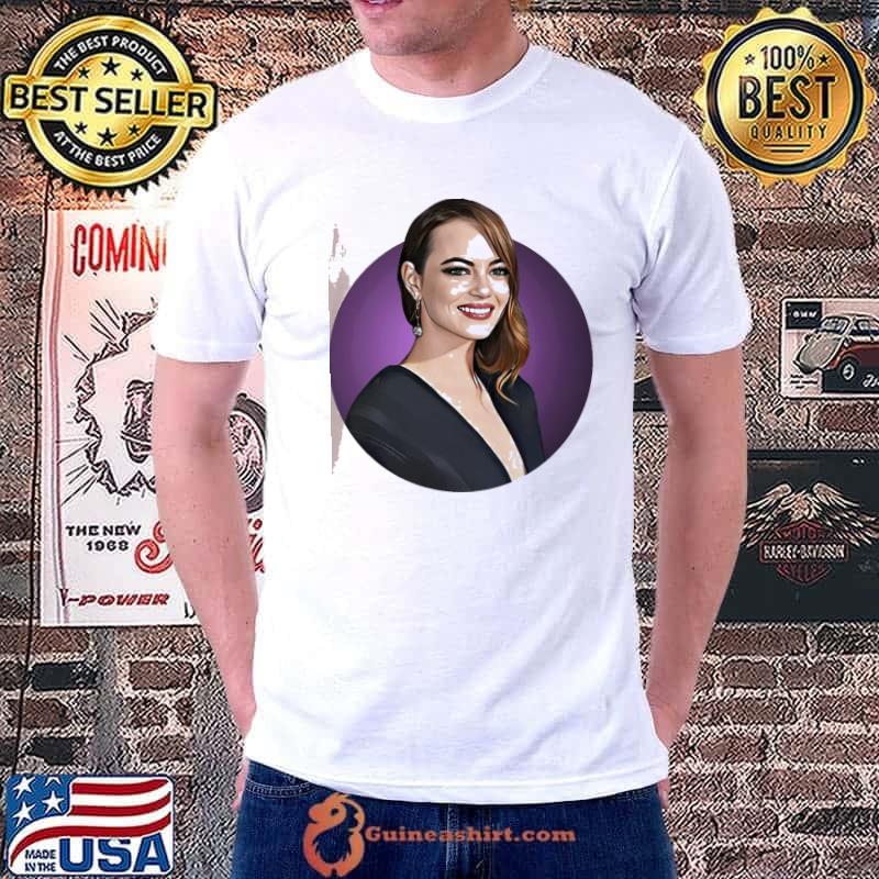 Emma stone digital portrait shirt