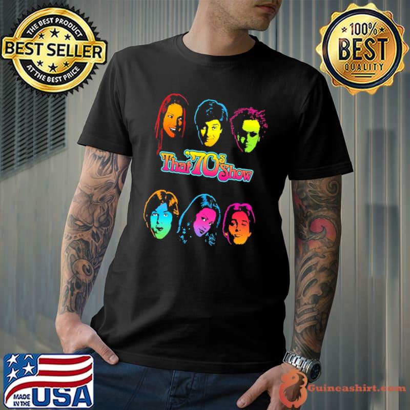 Face color characters that 70's art show sitcom for fans classic shirt