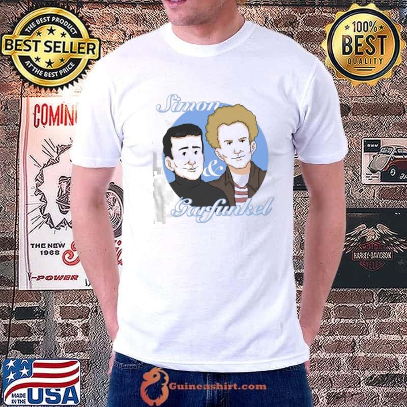 Fanmade simon and garfunkel folk rock duo Paul simon art garfunkel shirt