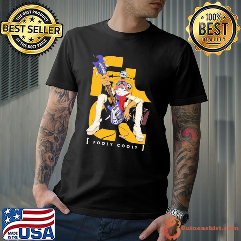 Fooly haruko and the guitar flcl fooly cooly classic shirt