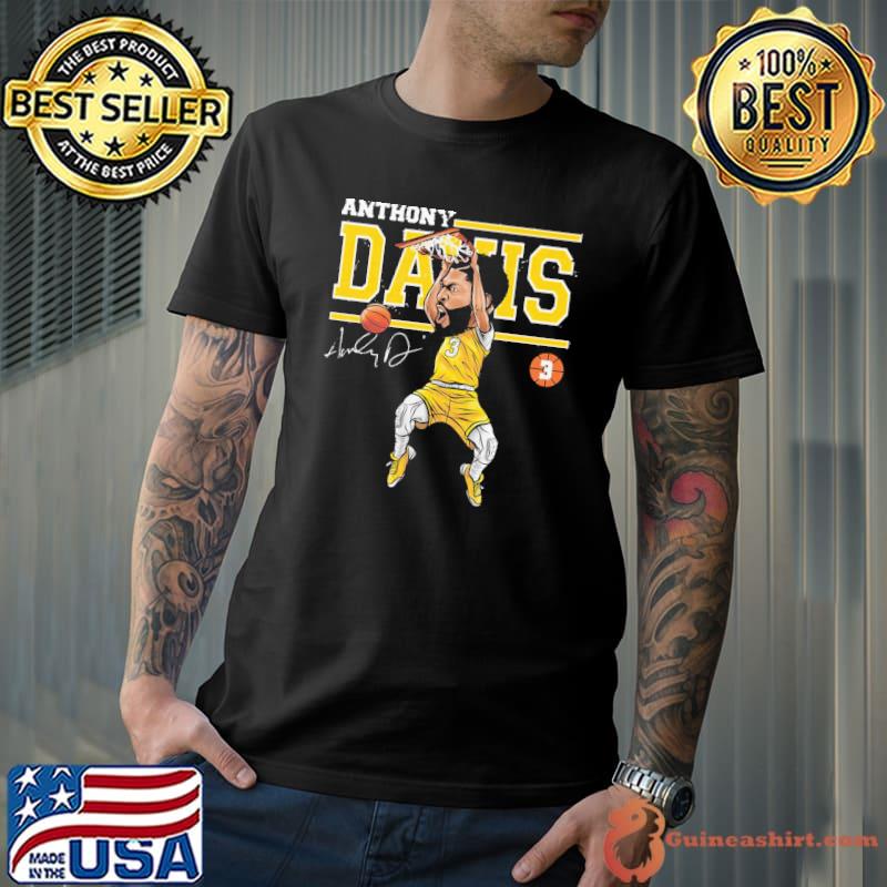 Funny #3 anthony davis cartoon basketball sport shirt