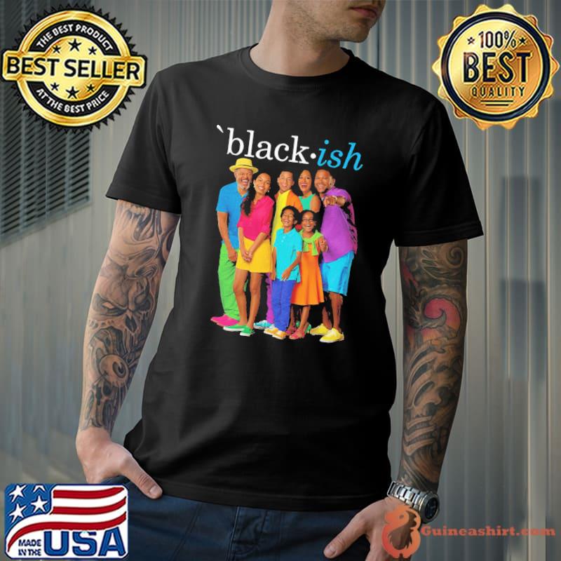 Funny chracters in blackish classic shirt