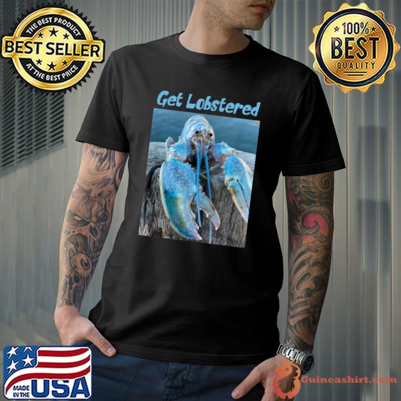 Get Jumpscare Lobster Meme Blue Crustacean T-Shirt