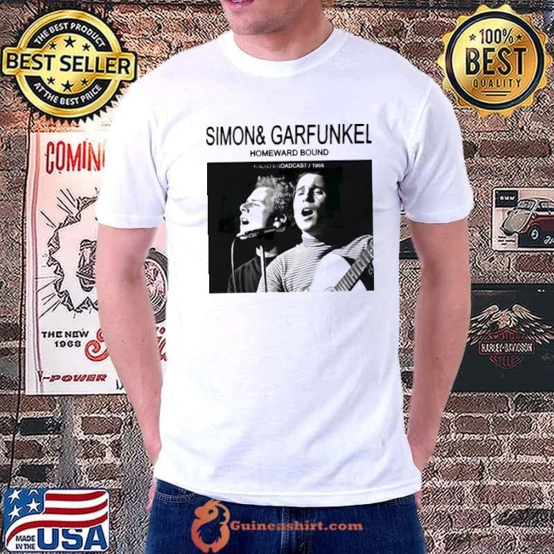 Gifts idea simon and garfunkel Paul simon art garfunkel homeward bound radio broadcast 1968 shirt