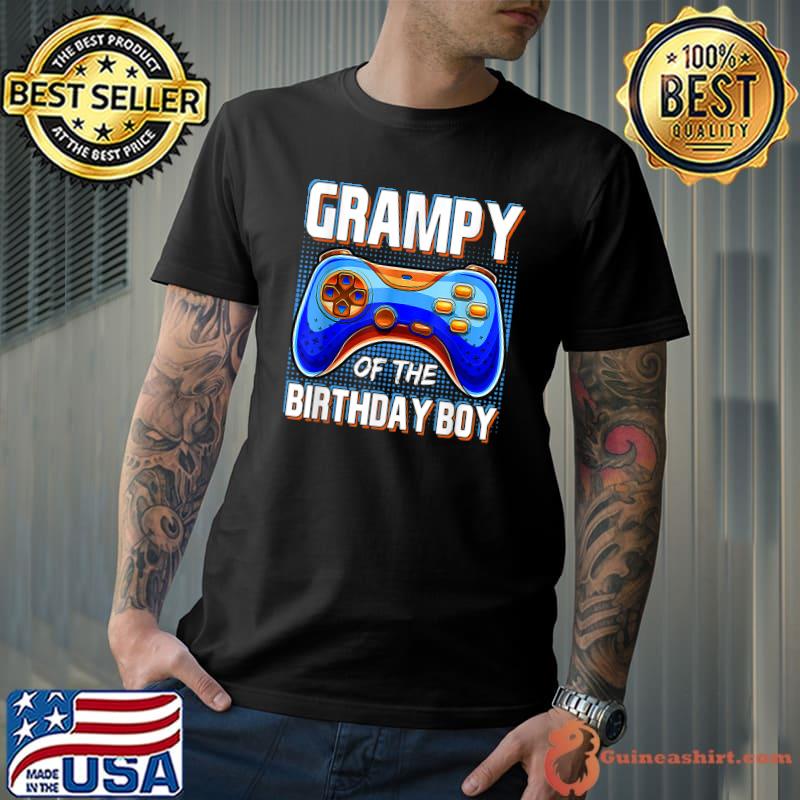 Grampy Of The Birthday Party Video Game Matching Family T-Shirt