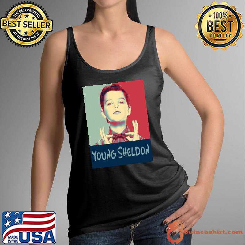 Graphic portrait young sheldon movie s Tank Top