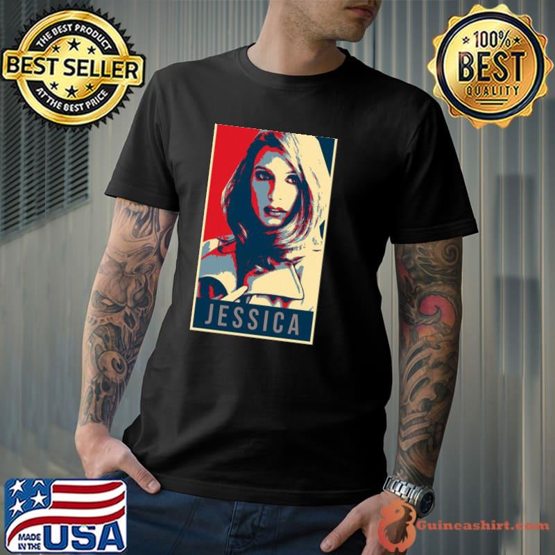 Illustration pop art jessica chastain shirt