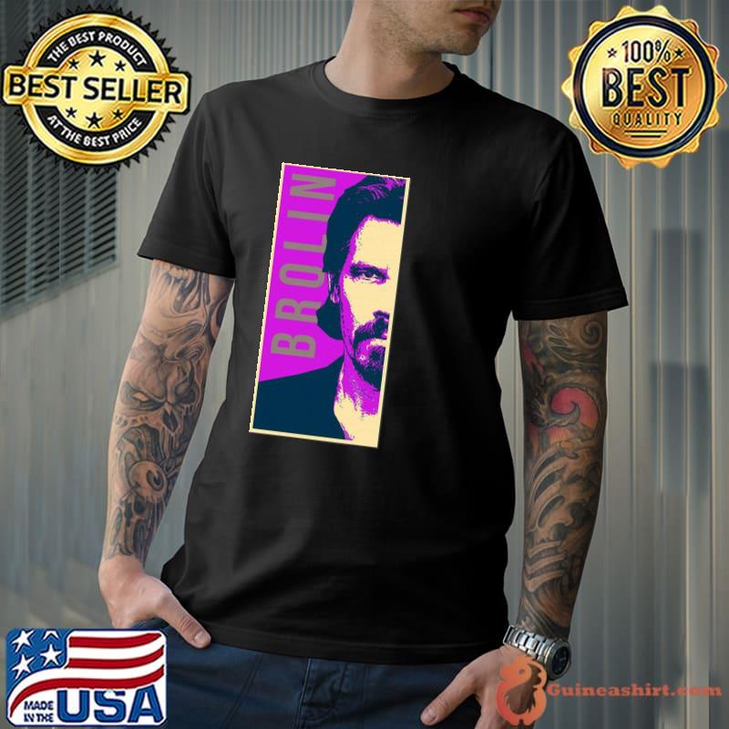 Illustration pop art josh brolin shirt