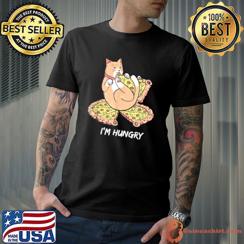 I'm Hungry Cat Eating Pizza T-Shirt