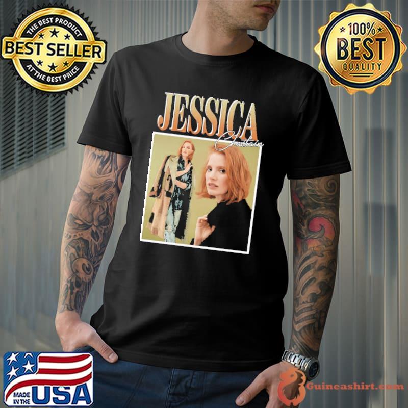 Jessica chastain collage design shirt