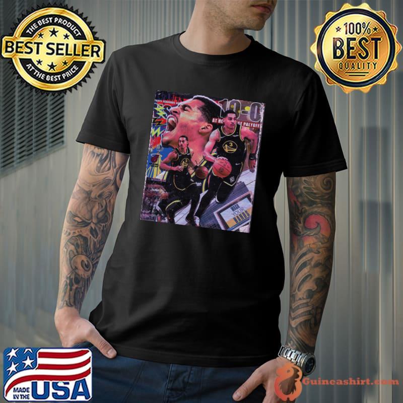 Jordan poole graphic basketball golden state warriors shirt