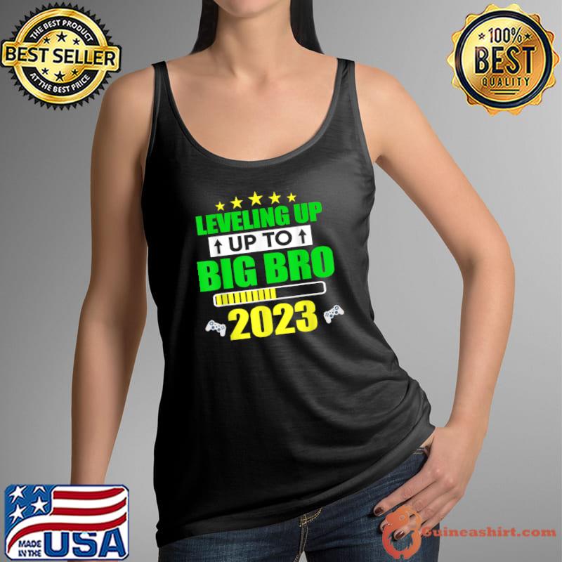 Leveling Up To Big Brother Est 2023 Loading Big Bro Gamer Stars T-Shirt Tank Top