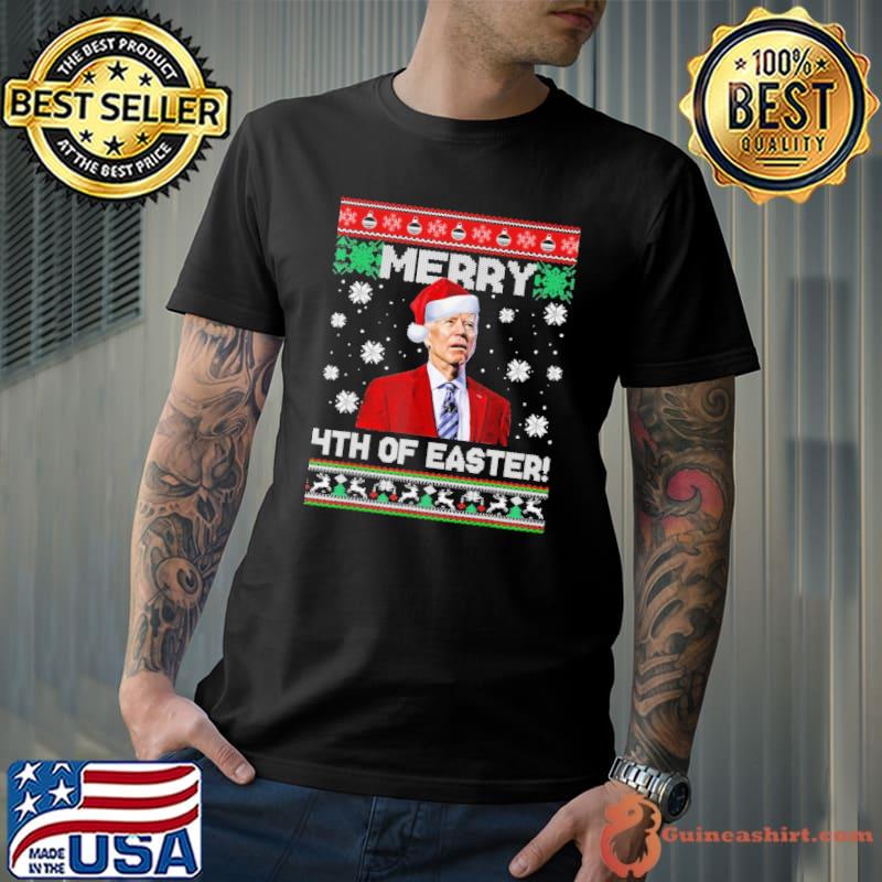 Merry 4th Of Easter Biden Ugly Christmas Shirt