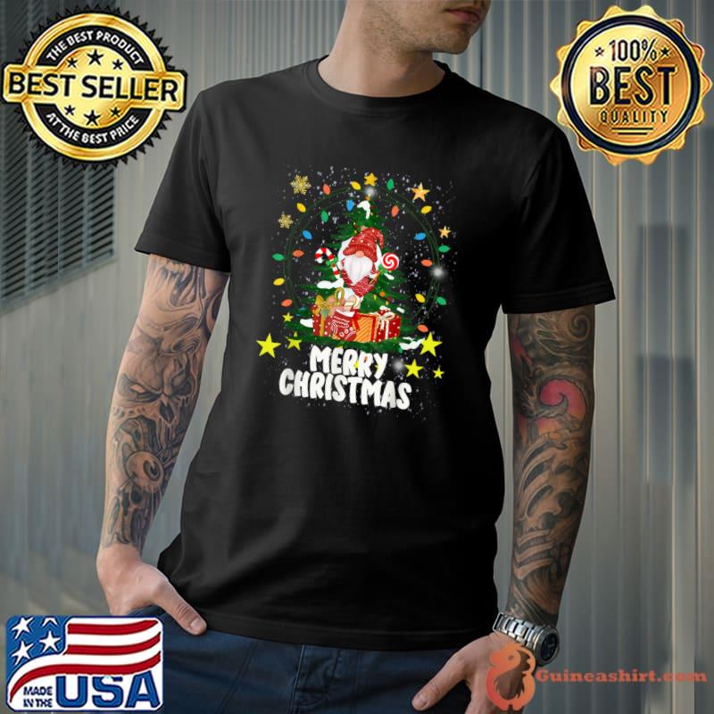 Merry Christmas Gnome Xmas Tree Gifts Lights Family Xmas T-Shirt