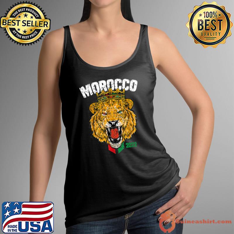Morocco Lion Flag Sport Soccer Football Proud T-Shirt Tank Top