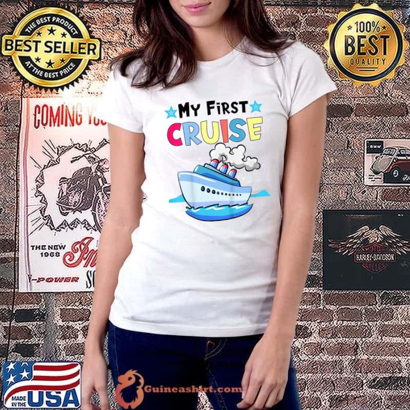 My First Cruise Vacation Cruise Stars T-Shirt Ladiestee