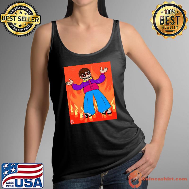 Oliver tree in flames s Tank Top