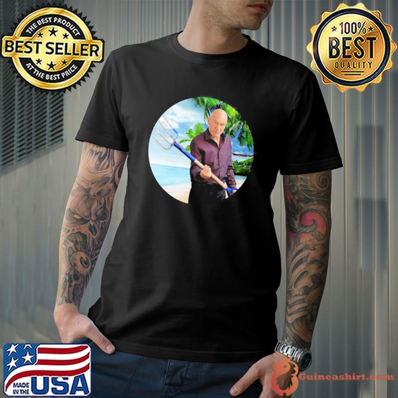 Patchfork stewart funny meme patrick stewart classic shirt