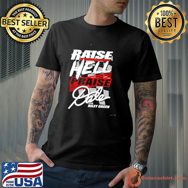 Raise hell praise dale chiffon top riley green shirt