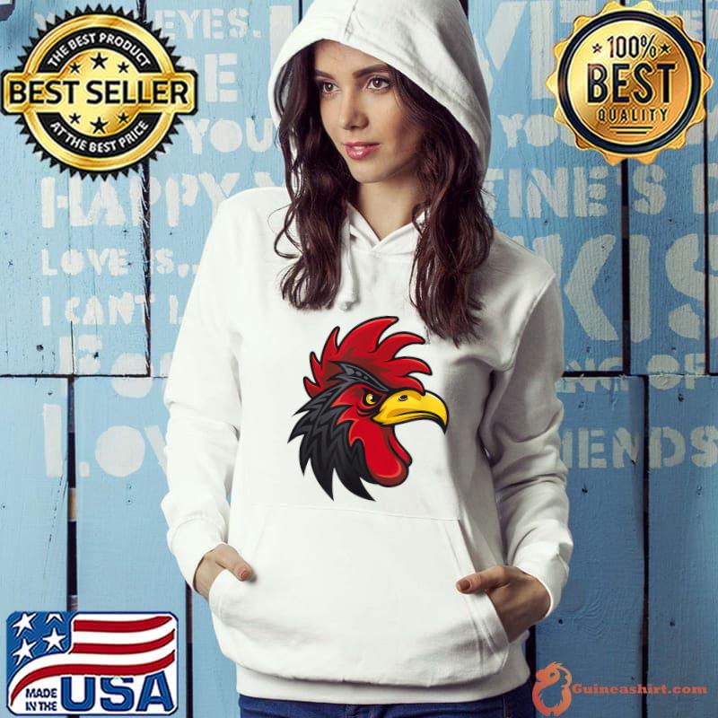 Rooster Head Face Animal Bird Wildlife T-Shirt Hoodie