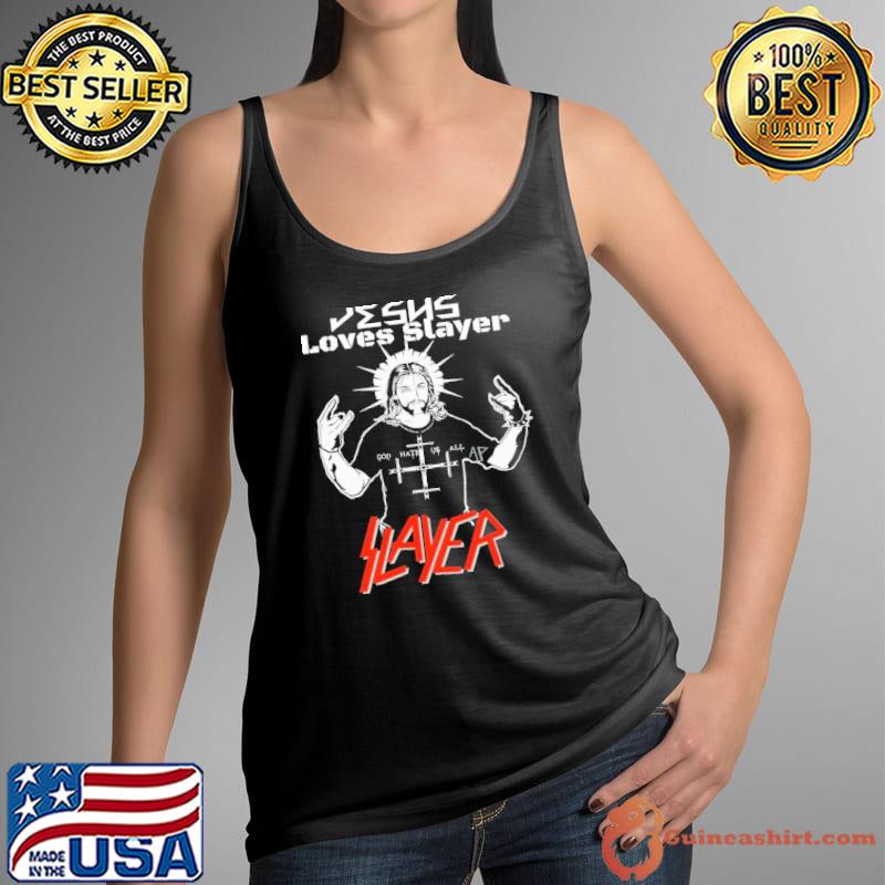 Slayer ghost of war Jesus loves slayer s Tank Top