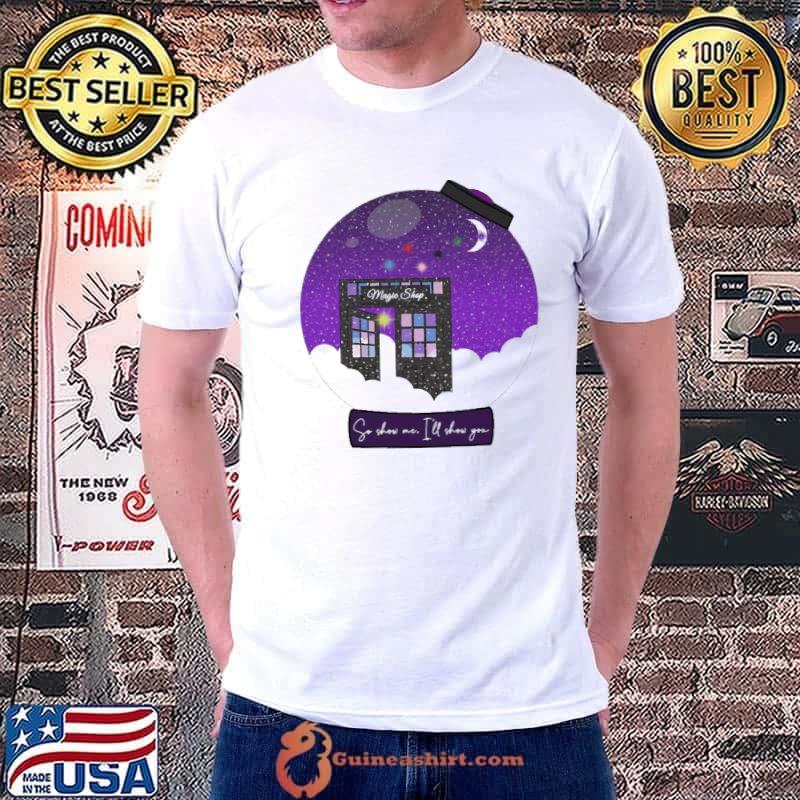 So show me I'll show you bts army bomb snow globe magic shop classic shirt
