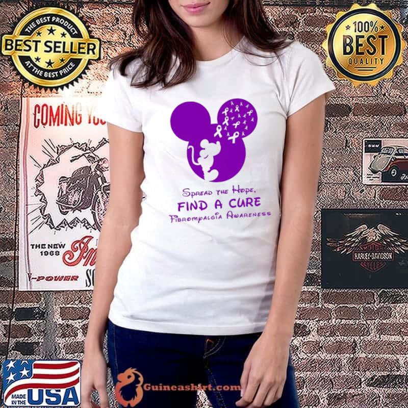 Spread The Hope Find A Cure Fibromyalgia Awareness Mickey s Ladiestee
