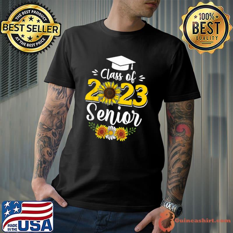 Sunflower Senior Mom 23 Graduation Senior 23 Class Of 2023 T-Shirt