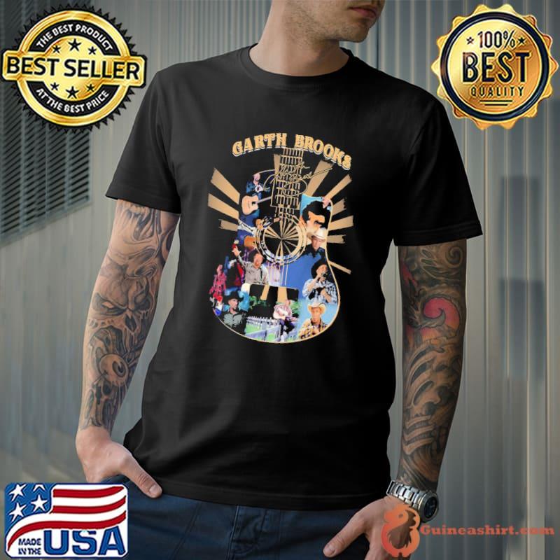 The acoustic guitar and garth brooks photographic shirt