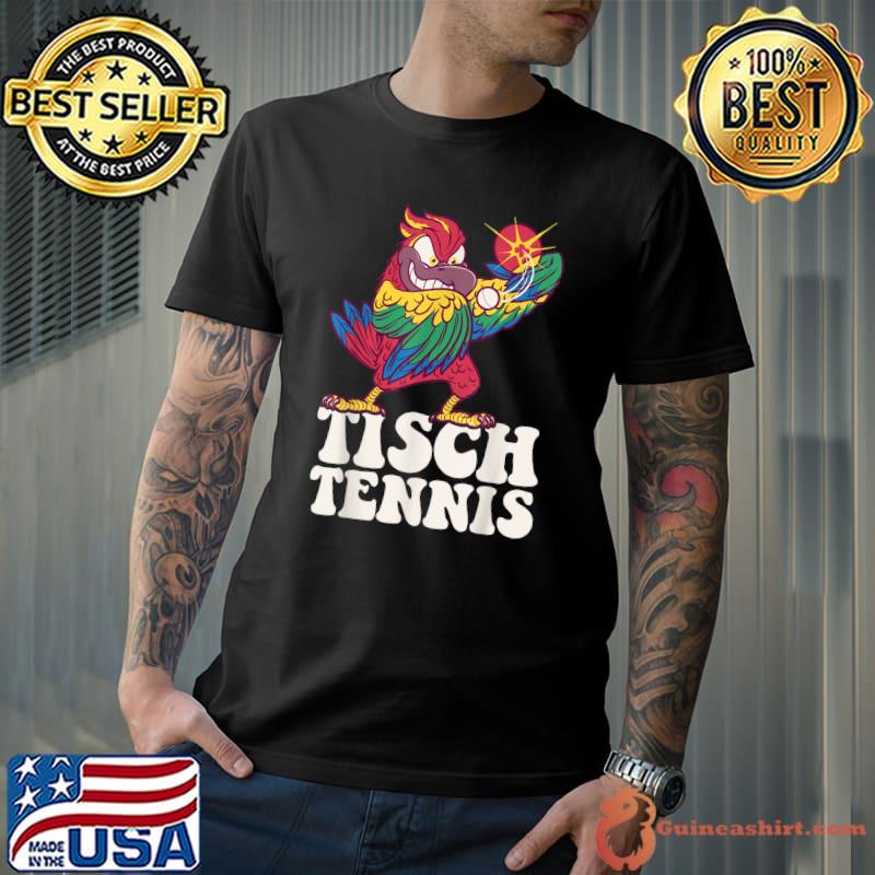 Tisch Tennis Ping Pong Parrot Outfit Table Tennis Bird Table Tennis T-Shirt
