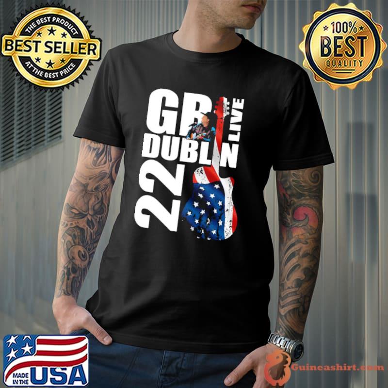 Us flag guitar garth brooks gb live 2022 stadium tour shirt
